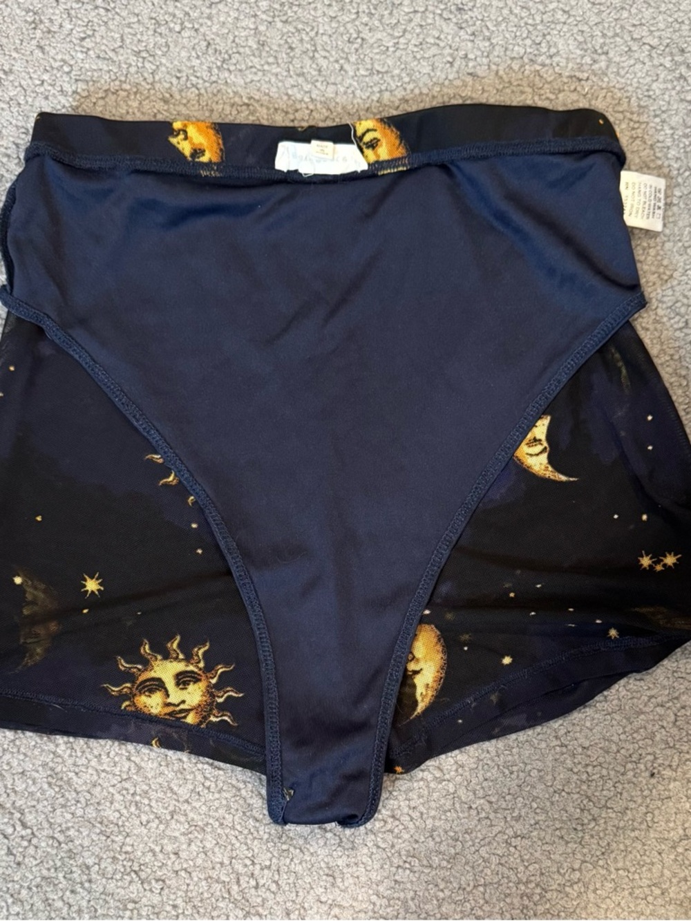 Bear Dance Celestial Gold Sun And Moon Lined Bikini Top (Med) & Shorts (Small) - Picture 5 of 5